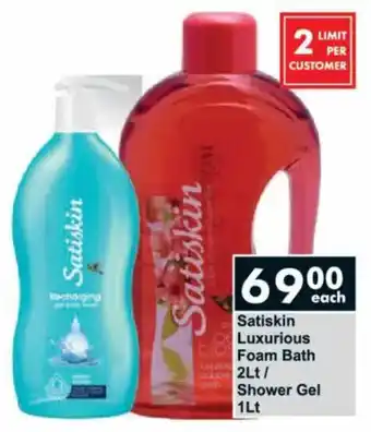 President Hyper Satiskin Luxurious Foam Bath/ Shower Gel offer