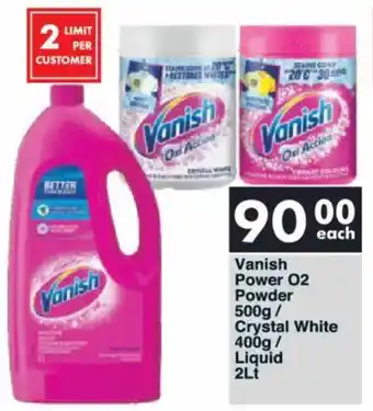 President Hyper Vanish Power O2 Powder/ Crystal White/ Liquid offer