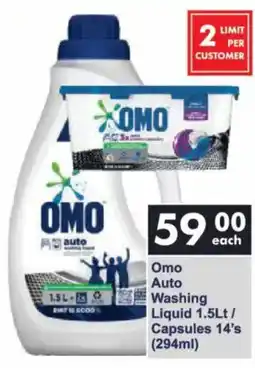 President Hyper Omo Auto Washing Liquid/ Capsules offer