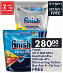 President Hyper Finish All in One/ Quantum/ Ultimate Dishwashing Tablets offer