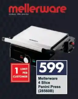 President Hyper Mellerware 4 Slice Panini Press offer