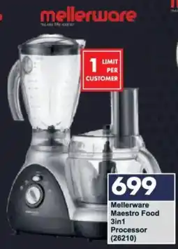 President Hyper Mellerware Maestro Food 3in1 Processor offer