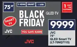 President Hyper JVC 75" QLED Smart TV offer