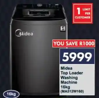 President Hyper Midea Top Loader Washing Machine offer