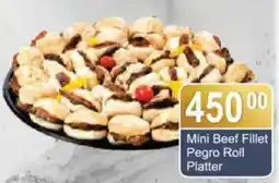 President Hyper Mini Beef Fillet Pegro Roll Platter offer