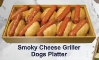 President Hyper Smoky Cheese Griller Dogs Platter offer