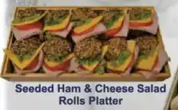 President Hyper Seeded Ham & Cheese Salad Rolls Platter offer