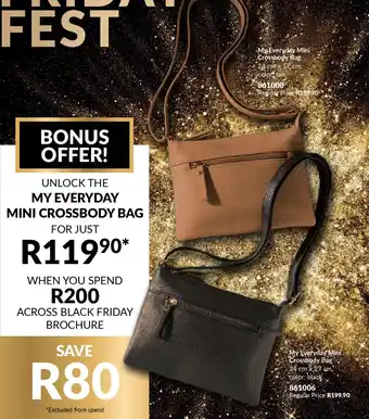 AVON My Everyday Mini Crossbody Bag offer
