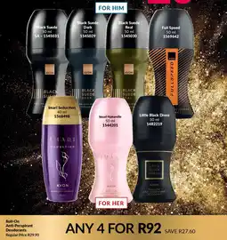 AVON Roll-On Anti-Perspirant Deodorants offer