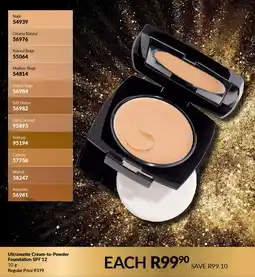 AVON Ultramatte Cream-to-Powder Foundation SPF 12 offer