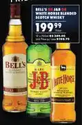 Ultra Liquors Bell's Or J&B Or White Horse Blended Scotch Whisky-750ml Each offer