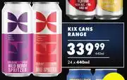 Ultra Liquors Kix Cans Range-24 x 440ml offer