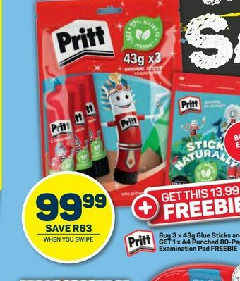 Pick n Pay Pritt glue sticks offer