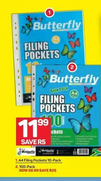 Pick n Pay Butterfly a4 filing pockets 10 offer