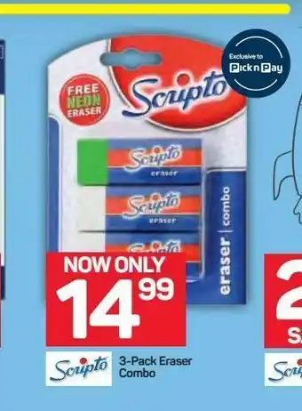 Pick n Pay Scripto eraser offer