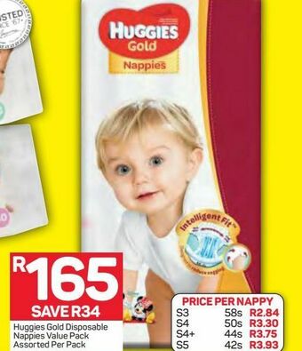 Pick n Pay Huggies disposable nappies offer