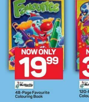Butterfly colouring books offer at Pick n Pay
