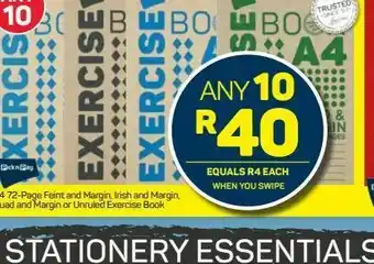 Pick n Pay Hypermarket Exercise book 10 offer