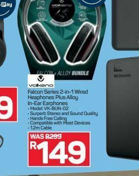 Pick n Pay Hypermarket Volkano headphones offer