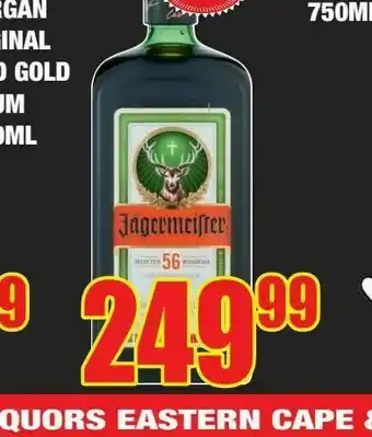 Boxer Jagermeister herbal liqueur offer