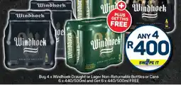 Pick n Pay Windhoek Draught or Lager offer