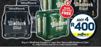 Pick n Pay Windhoek Draught or Lager offer