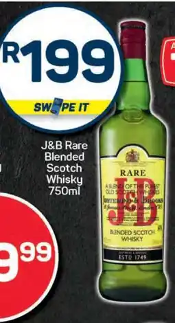 Pick n Pay J & B RARE BLENDED SCOTCH WHISKY 750ML offer