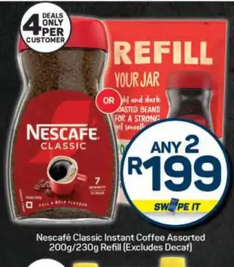 Pick n Pay Nescafé Classic Instant Coffee Assorted offer