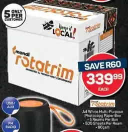 Pick n Pay Mondi Rotatrim offer