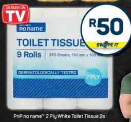Pick n Pay PnP no name 2 Ply White Toilet Tissue 9s offer