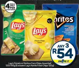 Pick n Pay Lay's Potato or Doritos Corn Chips Assorted offer