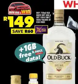 Shoprite OLD BUCK DRY GIN offer