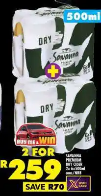 Shoprite Savanna Premium Dry Cider offer