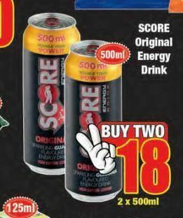 Boxer Score energy drink 2 offer