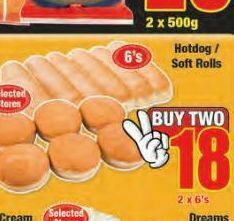 Boxer Hot dog / hamburger buns 2 offer