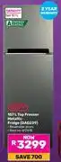 Game Defy 157L Top Freezer Metallic Fridge DAD239 offer