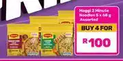 Game Maggi 2 Minute Noodles Assorted-For 4 x 5 x 68g offer