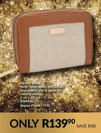 AVON Fia RFID Wallet offer