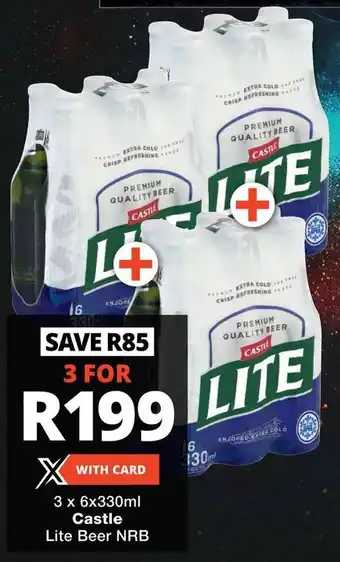 Checkers Castle Lite Beer NRB offer