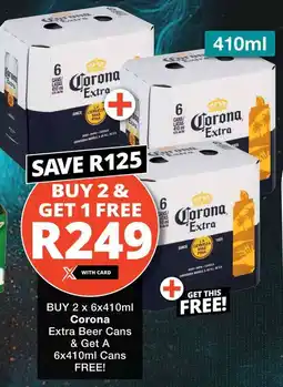 Checkers Corona Extra Beer Cans offer