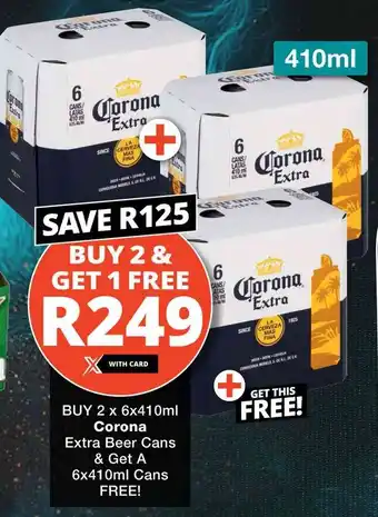 Checkers Corona Extra Beer Cans offer
