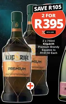 Checkers Klipdrift Premium Brandy offer