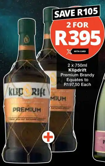 Checkers Klipdrift Premium Brandy offer