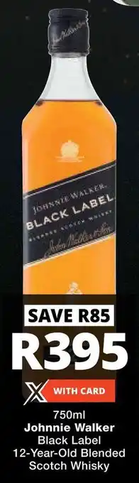 Johnnie Walker Black Label 12-Year-Old Blended Scotch Whisky