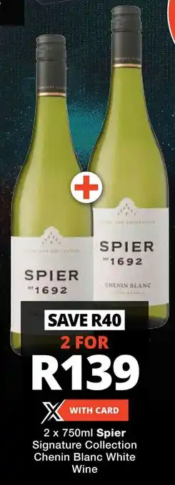 Checkers Spier Signature Collection Chenin Blanc White Wine offer