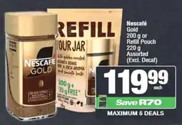 Spar Nescafé Gold or Refill Pouch Assorted offer