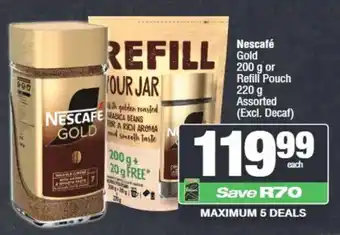 Nescafé Gold or Refill Pouch Assorted