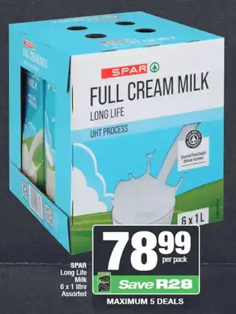 Spar SPAR Long Life Milk Assorted offer