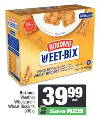 Spar Bokomo Weetbix Wholegrain Wheat Biscuits offer