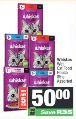 Spar Whiskas Wet Cat Food Pouch Assorted offer